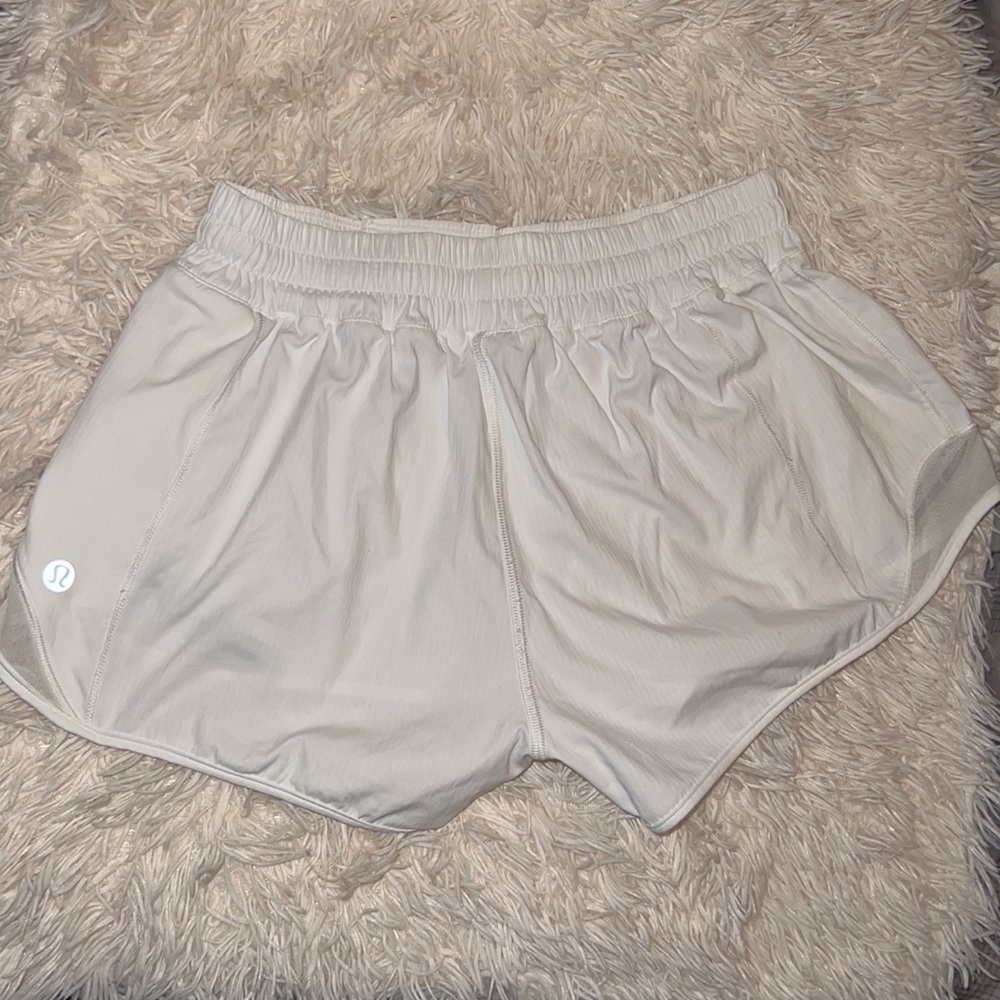 Lululemon White Running Shorts No Size Dot/Tag